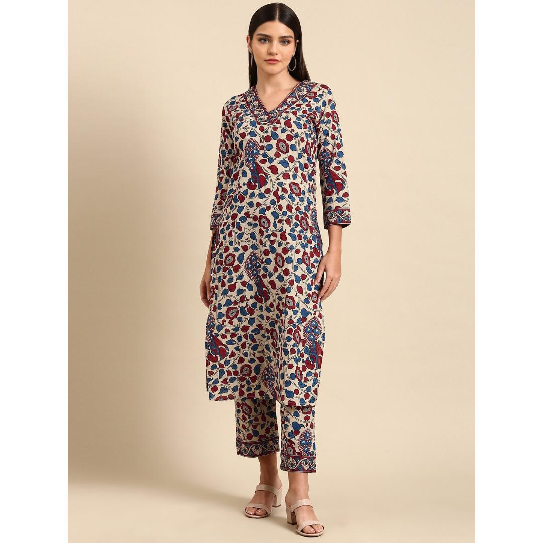 Multi Color All Over Printed Cotton Kurti Pant